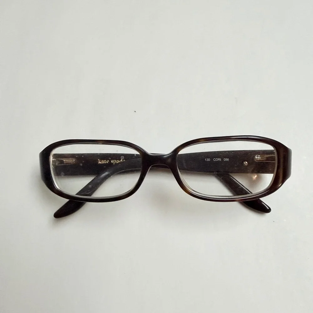 Kate Spade Cori 086 Tortoise Shell Rectangular Eyeglasses Frame Only